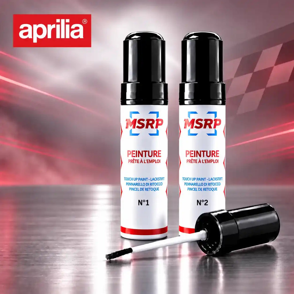 Stylos de retouche peinture double couche MSRP pour moto Aprilia H952 Azzurro