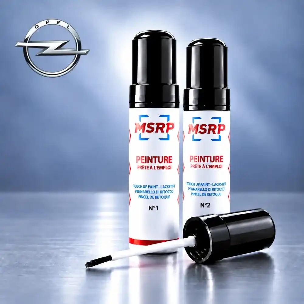 Stylos de retouche peinture double couche MSRP pour Opel 13U White