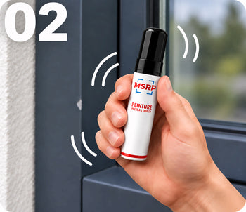 MSRP - Etape 2 retouche peinture sur une menuiserie  RAL