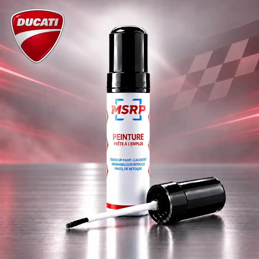 Stylo retouche peinture MSRP pour moto Ducati H392 Bianco 1098S Tricolore
